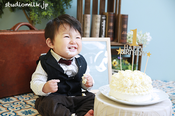 【スマッシュケーキ】ハッピーファーストバースデー！