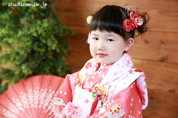 かわいい3歳女の子の七五三記念！