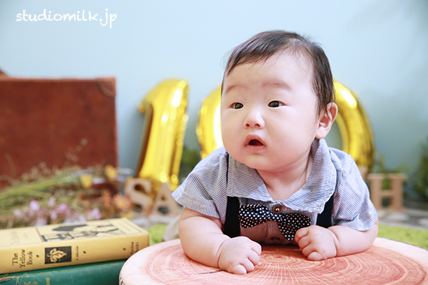 100日記念（お宮参り記念）で写真撮影！