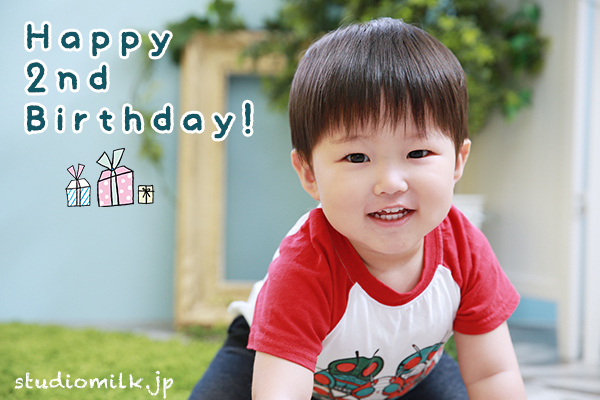 2歳のお誕生日記念に！写真撮影！