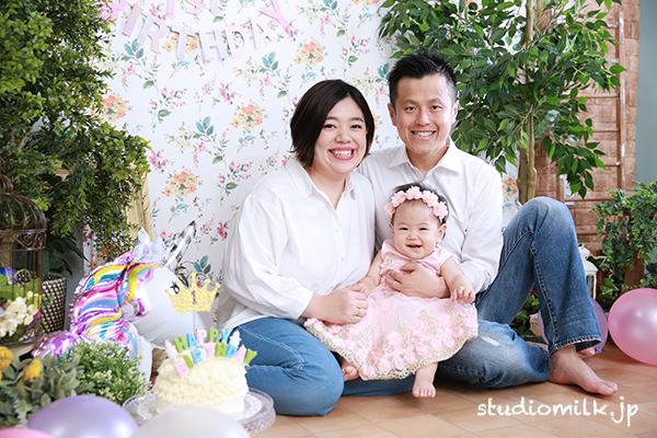 1歳お誕生日おめでとう！【スマッシュケーキプラン】