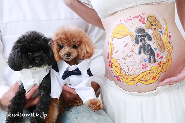 イケダアツコさんのマタニティペイント！